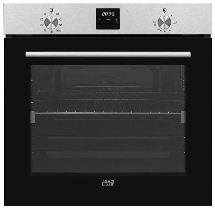 HORNO NEW POL NWM 75X INOX MULTIFUNCION 78 LITROS 9 PROGRAMAS CLASE A 3100W