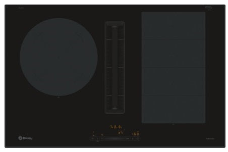 Placa Balay 3EBC989LH 80cm | Inducción + Extractor Integrado | Fabricado en España