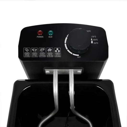 FREIDORA ORBEGOZO FDR36 INOX 3 LITROS 2000W TAPA CON VENTANA RESISTENCIA INOX DESMONTABLE CUBETA ESMALTADA